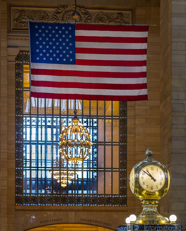 Grand Central Clock and Flag